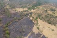 Más de mil hectáreas afectas tras incendios en Yaguará, Huila
