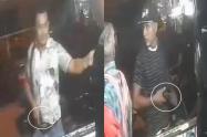 En video: Sujetos armados atracaron a clientes de un taller de moto en el barrio Jardín
