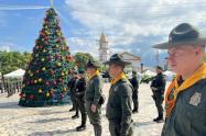 Dispositivo de seguridad de la Policía del Tolima para la celebración de Navidad.