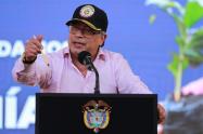 Gustavo Petro en su visita a Ibagué.