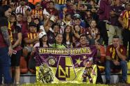 Hinchas del Deportes Tolima.