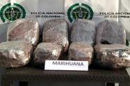 Capturaron a pasajero que llevaba en su maleta 12 kilogramos de marihuana sobre la vía a Cajamarca
