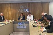 La ministra de trabajo en las reuniones bilaterales.
