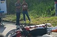Falleció pareja de motociclistas luego de chocar contra una Turbo en la vía Fresno – Manizales