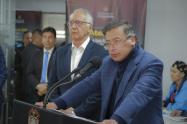 Presidente Gustavo Petro y ministro de Salud, Guillermo Alfonso Jaramillo. 