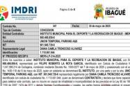 Contrato del IMDRI 