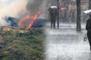 Emergencia doble: incendios y lluvias golpean al departamento