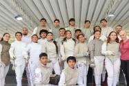La delegación tolimense de esgrima en Copa Nacional de Bogotá