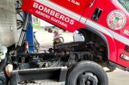 Carro de bomberos de Armero Guayabal lleva más de un mes varado