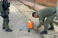 Policía desactivó explosivos dejados por subversivos en Tesalia