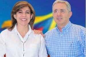 Álvaro Uribe con su eventual reemplazo, Milla Romero Soto