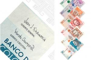 La firma de Marcela Ocampo, gerente ejecutiva del Banco de la República, en los billetes colombianos