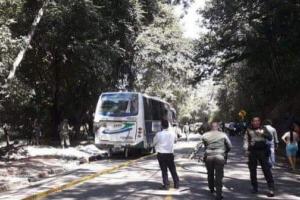 Accidente de tránsito en la vía Ortega - Guamo. 
