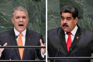 Iván Duque y Nicolás Maduro.