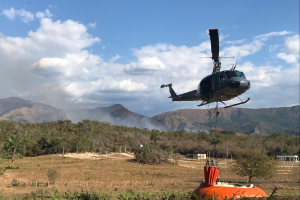 Momento exacto donde se adelantan labores en Tolima. 