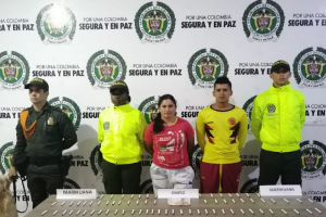Fueron detenidos en el barrio Santofimio.