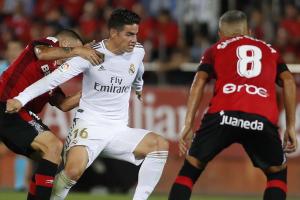 James Rodríguez jugando con el Real Madrid 2019