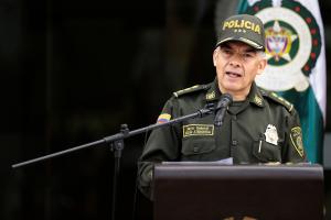 El general Óscar Atehortúa, director de la Policía Nacional