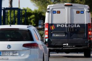 Vehículo de la policía española