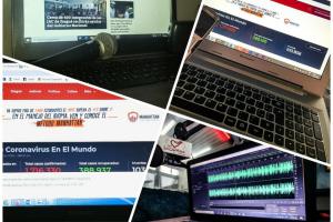 Se viene desarrollando trabajo periodístico desde las casas con el apoyo de directores y personal de producción en las emisoras 