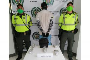 Capturado con marihuana en Ibagué