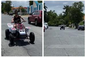 Tito El Bambino en cuatrimoto