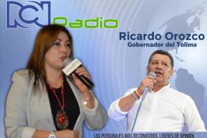 Gobernador Ricardo Orozco en diálogos con Claudia Aristizábal 