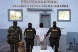 Capturado pasajero con droga en Cajamarca