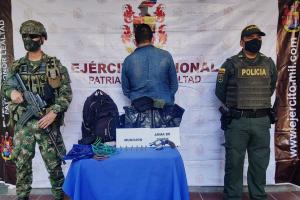 Capturado por el Ejército en la vía Venadillo - Santa Isabel