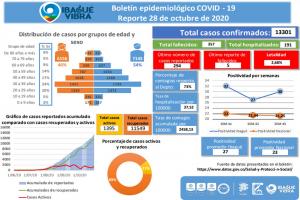 Casos de Covid-19 del 28 de octubre