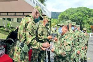 Ejército entregó elementos de bioseguridad a la tropa en Ibagué