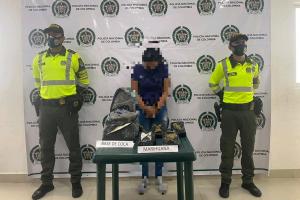 Capturada con marihuana y base de coca en Mariquita