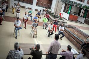 Reunión taxistas y autoridades de Ibagué 
