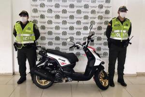Motocicleta que había sido hurtada fue recuperada en el Espinal