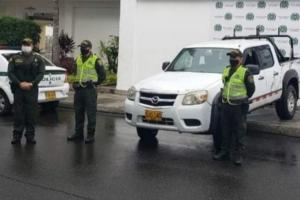 Camioneta recuperada en Ibagué