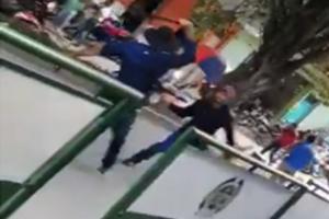 Policía de carabineros arriesgó su vida en medio de una machetera en Playarrica 