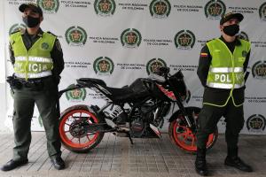 Recuperaron motocicleta avaluada en 11 millones de pesos en Melgar