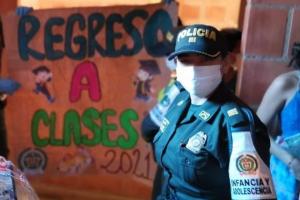 Policía realizó lanzamiento virtual de la campaña ‘De regreso a clases 2021’ en el Tolima
