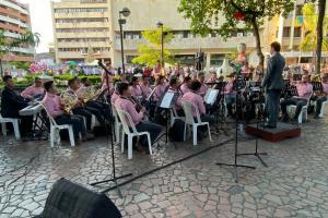 La Banda Sinfónica inicia sus presentaciones en el centro de Neiva