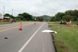 Abuelito ciclista fue atropellado por vehículo fantasma que le causó la muerte en la vía a Natagaima
