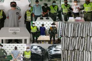 Capturados en diferentes comunas de Ibagué por microtráfico