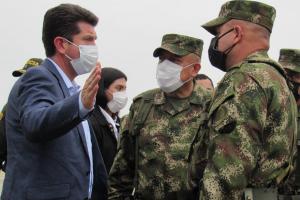 Cúpula Militar resaltó el trabajo de los Soldados de la Sexta Brigada del Ejército Nacional