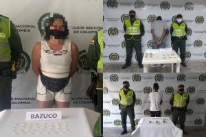Dos hombres y una mujer fueron capturados por microtráfico en Melgar
