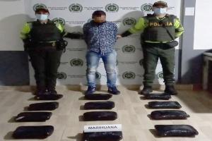 Cayó pasajero con 13.500 dosis de marihuana camufladas en tulas con plátanos en Cajamarca
