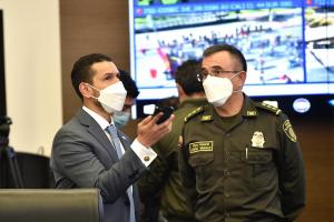 Daniel Palacios, ministro del Interior y director de la Policía