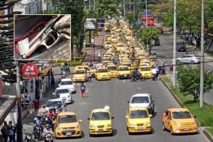 Con ‘Plan Tortuga’ taxistas recorrieron las calles de Ibagué