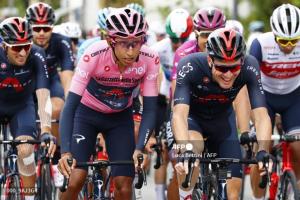 Egan Bernal, ciclista colombiano en el Giro de Italia