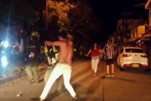 Controlaron a borracho con machete por las calles de la Ciudadela Simón Bolívar en Ibagué