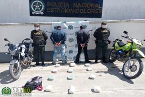 Le hallaron a motociclistas casi 15 kilogramos de coca en inmediaciones de Dolores