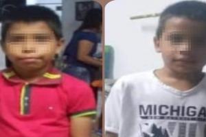 Aparecieron los niños que habían reportado extraviados en la plaza de la 21 cuando su abuela los llevó a vender tamales